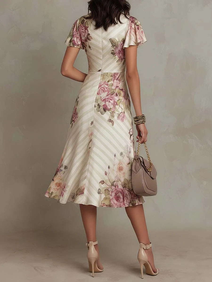 ALBA | VESTIDO MIDI VINTAGE FLORAL