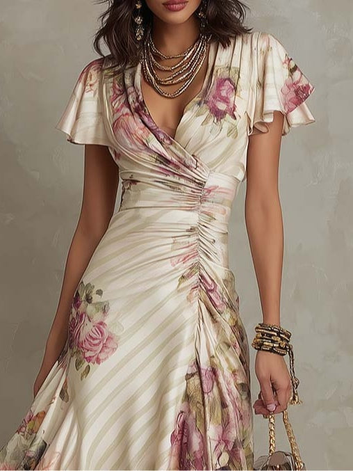 ALBA | VESTIDO MIDI VINTAGE FLORAL
