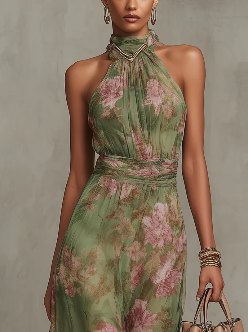 AURORA | VESTIDO MAXI FLORAL VAPOROSO