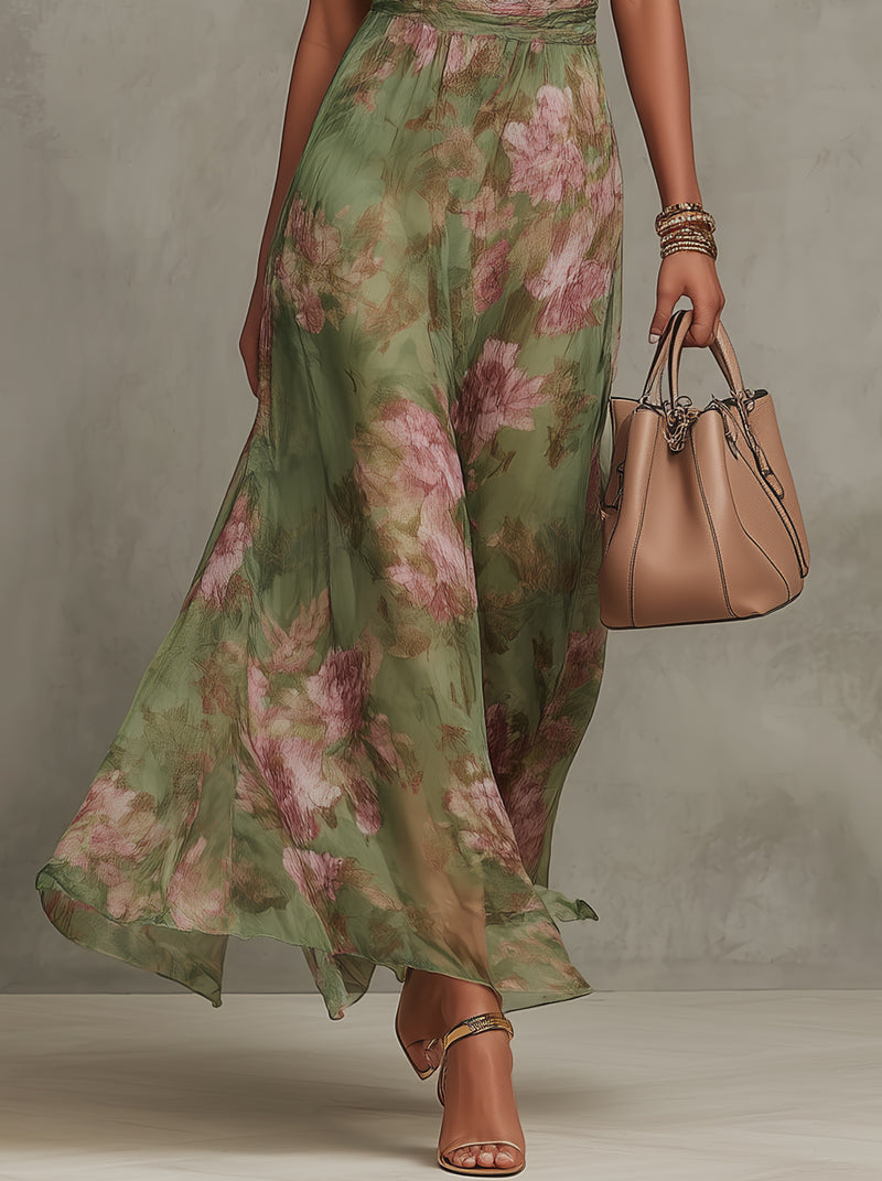 AURORA | VESTIDO MAXI FLORAL VAPOROSO